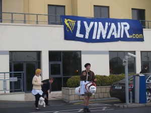 Climate activists with a message for O'Leary